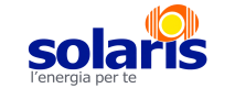 Logo Solaris con emblema solare